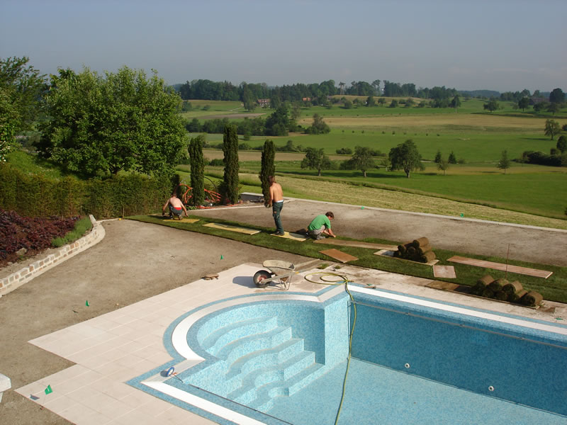 Instandstellung der Garten-, Poolanlage